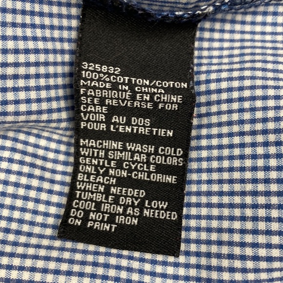 Calvin Klein Jeans Musical Print Gingham Button-Down Shirt size 3T - Picture 9 of 9